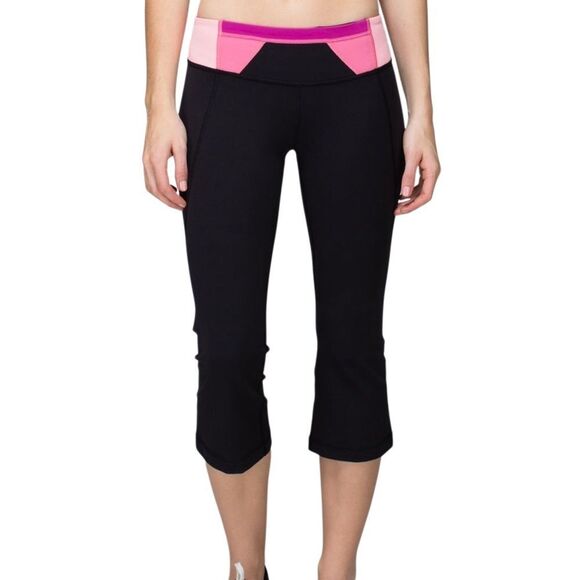 Lululemon Y2K Gather & Crow Crop *Full-On Luon* Size 10 - Picture 2 of 7